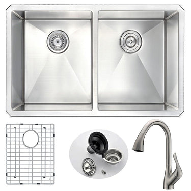 ANZZI VANGUARD Series K32192A-031B Kitchen Sink Kitchen Sink ANZZI